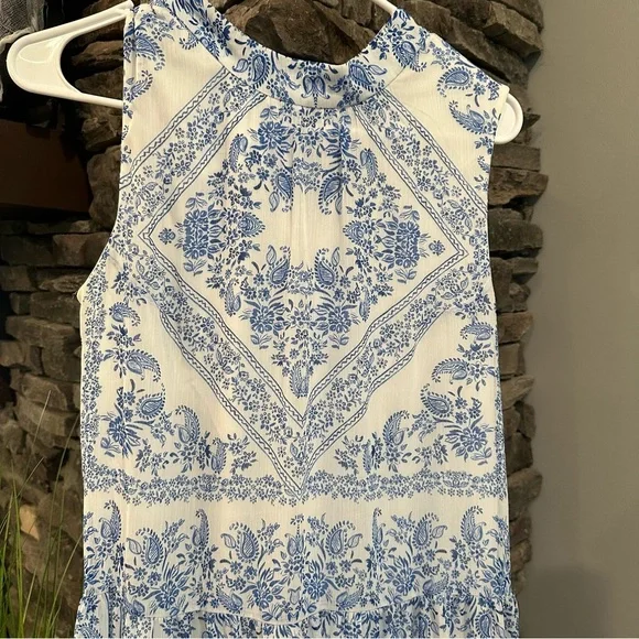 Calvin Klein Blue & White Dress Women’s Size 6 - Picture 3 of 6